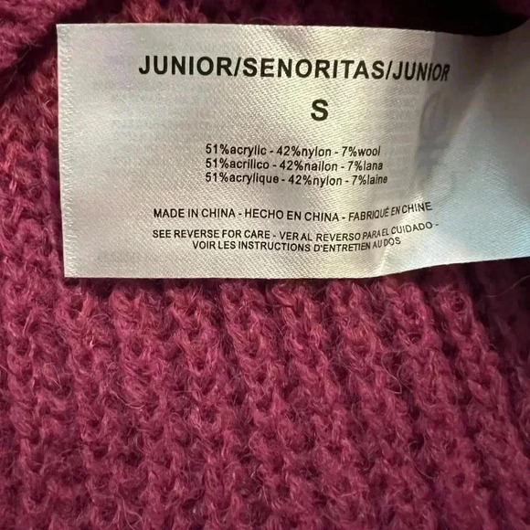 Ella moss size S women’s knit sweater penelope Malaga magenta pink - Picture 7 of 10